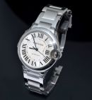 2012 Cartier, 36mm "Ballon Bleu de Cartier" W6920046 automatic date in Steel. B&P