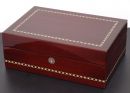 Hand-made solid wooden box with maquetry