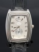 Parmigiani 35mm by 45mm "Ionica 8 Days" hand wind in Platinum