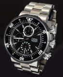 Oris, 51mm "Pro Driver Chronongaph 1000m" Ref.01 774 7683 7154-Set auto/date in Titanium & Steel with Ceramic bezel