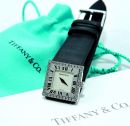 Tiffany & Co lady's Atlas in 18KWG with diamonds bezel