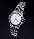 Rare 2000 Patek Philippe, 37mm "Sculpture" Ref.5091 white dial auto/date in Steel. One of 300
