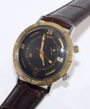 1970s LeCoultre 37mm Ref.3077 916 Memovox HPG automatic date alarm watch in 14KYG & Steel