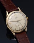 C.1955 Omega 34mm automatic small seconds FX6282 in 10K Gold Filled & Steel screw back