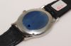 C.1980s vintage Jaeger LeCoultre Oval automatic date blue dial in Steel