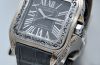 Cartier, 38mm "Santos 100 Piece Unique" by WatchCraft Large Gents automatic special edition in Steel with Grey dial