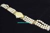 Juvenia lady's watch in 18KYG with Diamonds & Pearls 