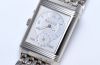 Jaeger LeCoultre, Gents "Reverso Duo Night & Day" Ref.270.3.54 in 18KWG with gold bracelet