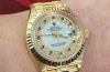 Rolex Oyster Perpetual "Lady President Datejust" Ref.69178 chronometer in 18KYG with special Pearl, diamonds & Rubies dial