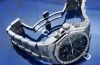 Scalfaro 42mm "Cap d'Antibes" automatic Chronograph in Steel with factory diamonds bezel