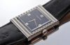 C.1974 Jaeger LeCoultre, Vogue Rectangular Ref.9120.42 Blue curtain dial manual winding in steel