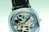 Gerald Genta 30mm G.3263.0 Skeleton manual winding cushion case in Platinum with faceted sapphire crystal