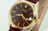 Rolex, C.1960 30mm "OysterDate, Precision" Tropical dial Ref.6466 manual winding & date in Rolled Yellow Gold+orig. Box