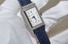 Jaeger LeCoultre lady's "Reverso One Duetto" 3348420 manual winding dual face in Steel with 56 diamonds