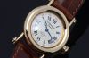 C.1997 Cartier 27.5mm lady's Diabolo 150th Anniversary Limited Edition of 150pcs quartz in 18KYG with blue Cabochons
