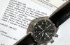 2001 IWC, 39mm Ref.3706 "Pilot's Chronograph" automatic day-date antimagnetic in Steel. Full set