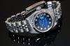 2002 Rolex Oyster Perpetual "Lady's Datejust" chronometer Ref.79174 Vigentte Blue dial with Diamonds in 18KWG & Steel. B&P