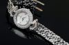 Baume & Mercier 22mm lady's timeless classic Ref.16780 Pearl dial Diamonds & Blue sapphires in 18KWG