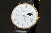 2004 IWC, 46mm Ref.5251 "Portofino Hand Wound Moon phase" in 18KYG with glass back. B&P