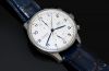 *NEW* IWC, 41mm "Portuguese Chronograph" Ref.3714-46 automatic Silvered dial Blued steel hands in Steel