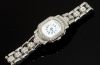 Daniel Roth lady's quartz Ref.548-B-10-111 in Steel with diamonds & Pearl dial. B&P