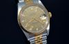 1989 Rolex 36mm Oyster Perpetual "Datejust" Chronometer Ref.16233 in 18KYG & Steel with Rare Houndstooth dial+10 Diamonds