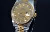 1989 Rolex 36mm Oyster Perpetual "Datejust" Chronometer Ref.16233 in 18KYG & Steel with Rare Houndstooth dial+10 Diamonds