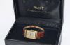 C.1990s Piaget L'Ancienne Tank 24x35mm Ref.9952 manual winding in 18KYG. Box