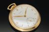 C.1935 Longines 44mm Open face manual winding pocket watch with small seconds in 14KYG