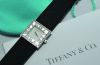 Tiffany & Co lady's Atlas in 18KWG with diamonds bezel