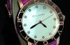 Bvlgari Bvlgari 33mm Medium model auto/date BBLP33WGL/12 in 18KPG with Pearl dial & diamonds