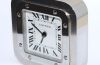Cartier W0100071 Santos de Cartier Desk clock in brushed & polished Palladium finish