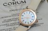 Corum lady's 32mm Admiral Cup 020.100.24/0049-PN12 Pearl dial Naval flags in 18KPG with Steel