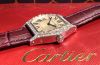 2013 Cartier Lady's "Tortue" mechanical manual winding with glass back in 18KWG with Diamonds B&P