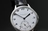 C.1923 IWC 46mm Portuguese style wristwatch with Savonette Cal.53 movement & White enamel dial in Aluminium re-case