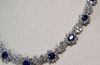 A magnificent vintage Mappin & Webb necklace with 20cts of Diamonds and 11cts of Blue sapphires set in Platinum