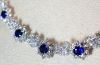 A magnificent vintage Mappin & Webb necklace with 20cts of Diamonds and 11cts of Blue sapphires set in Platinum