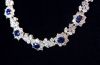 A magnificent vintage Mappin & Webb necklace with 20cts of Diamonds and 11cts of Blue sapphires set in Platinum