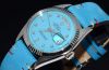 C.1967 Rolex 36mm Ref.1803 Oyster Perpetual "Day-Date" Chronometer Stella Turquoise Dial Tiffany Blue Diamonds in 18KWG