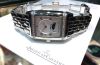 Jaeger LeCoultre, lady's "Reverso Grand Sport GMT" double faces Ref.Q2968120 Day-night in Steel with Diamonds