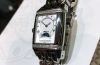 Jaeger LeCoultre, lady's "Reverso Grand Sport GMT" double faces Ref.Q2968120 Day-night in Steel with Diamonds