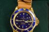 1982 Rolex 39mm late production Oyster Perpetual Date Submariner 200m Blue nipple dial Ref.1680 Chronometer in 18KYG with paper