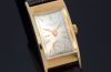 C.1948 vintage Patek Philippe Geneve Ref.425 "Tegolino" rectangular manual winding watch with enamel dial in 18KYG