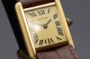Cartier "Tank Must de Cartier Vermeil" mechanical watch in 925 Silver case & Yellow Gold plated