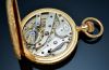 C.1886 Vacheron & Constantin 51mm Exquisite engraved Hunter case pocket watch white enamel dial in 120g 18KRG. Archive cert