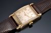 C.1944 IWC rectangular with tear drop lugs manual winding Cal.87 in heavy 14KYG case