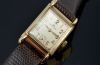 C.1944 IWC rectangular with tear drop lugs manual winding Cal.87 in heavy 14KYG case