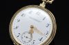 C.1907 Patek Philippe & Cie, Geneva Switzerland Open face pocket watch 45.5mm in 18YG with filigree and blue enamel. Cert