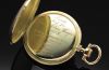 C.1907 Patek Philippe & Cie, Geneva Switzerland Open face pocket watch 45.5mm in 18YG with filigree and blue enamel. Cert