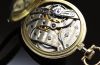 C.1907 Patek Philippe & Cie, Geneva Switzerland Open face pocket watch 45.5mm in 18YG with filigree and blue enamel. Cert
